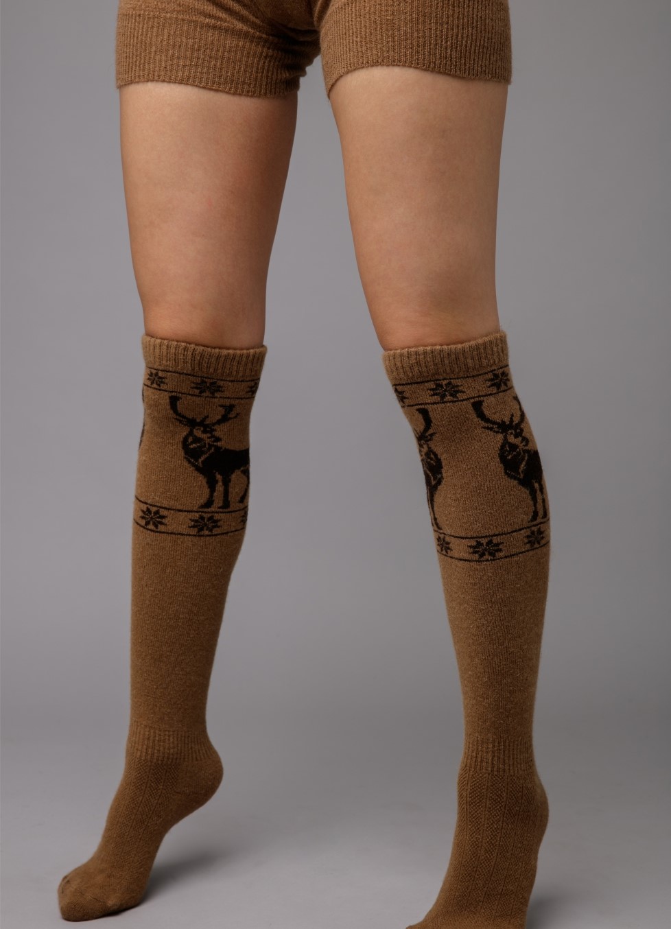 Mongolian Brown Camel Wool Socks