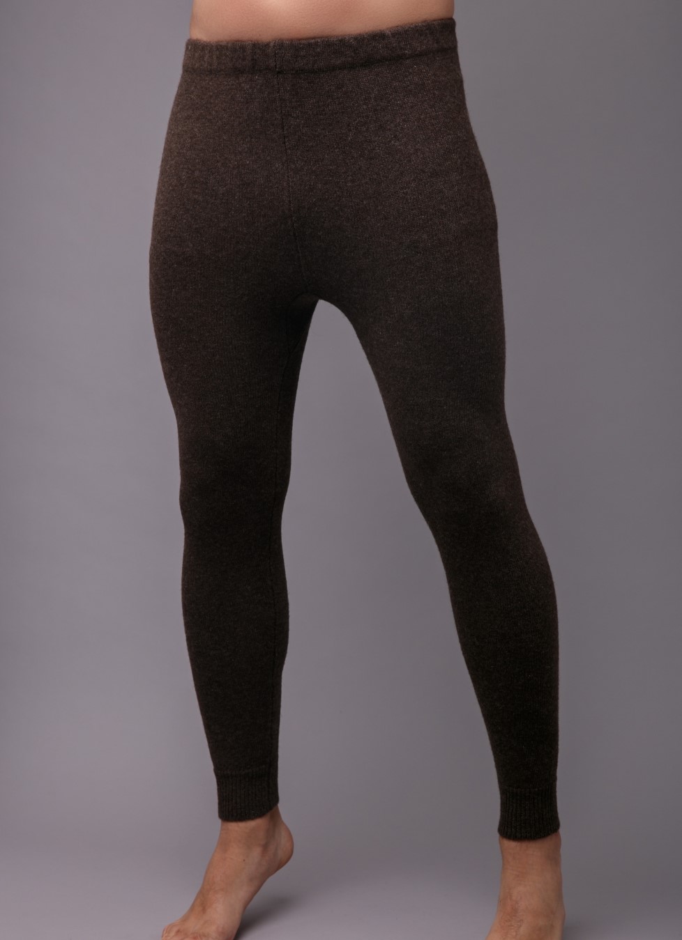 Brown thermal leggings