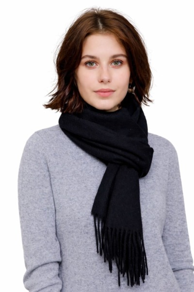 Black Cashmere Scarf