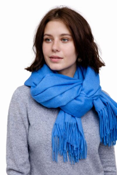 Water Blue Cashmere Scarf