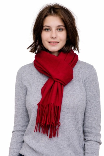 Red Cashmere Scarf