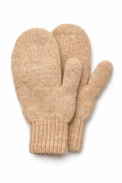 Light Color Adult's Camel Wool Mittens (5 pairs)