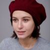 Red | Red Cashmere Beret Hat