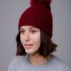 Red | Red Cashmere Pom Hat