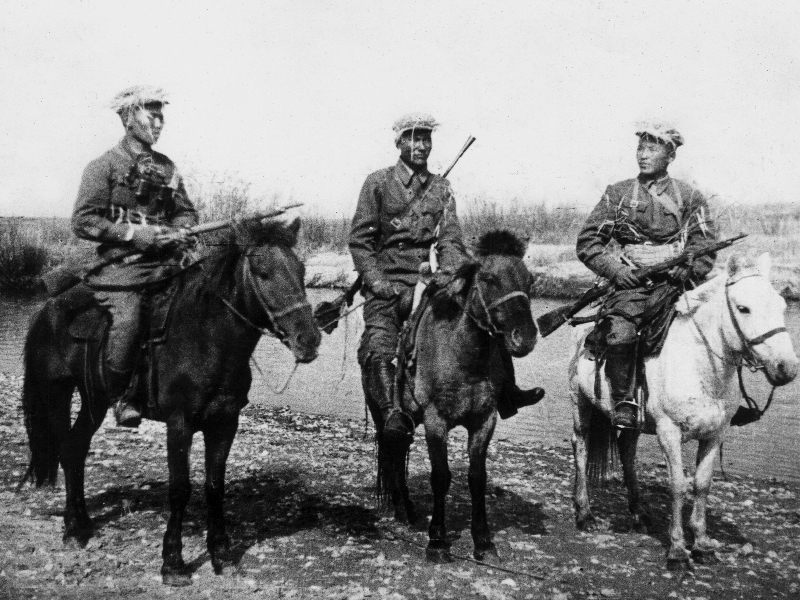 Battle of Khalkhin Gol Mongolian cavalry