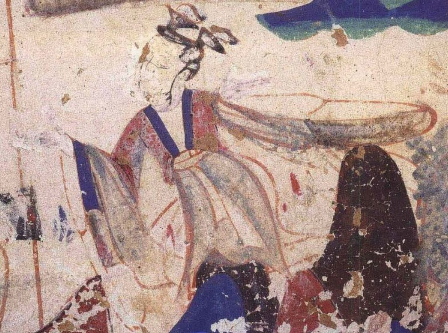 Huhanye Chanyu (58-31 BCE) 5 Fresco of a Young Girl Western Wei