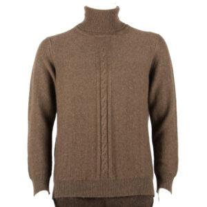 Brown Men's Yak Wool Sweater