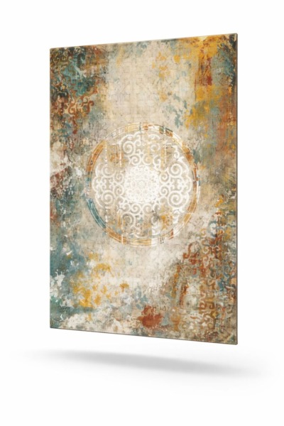 Mongolian Design Wool Carpet (240x340 cm)