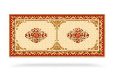 Mongolian Design Wool Carpet (250x500 cm)