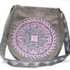 Gray | Gray Kazakh embroided Bag