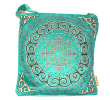 Green Kazakh Embroided Crossbody Bag