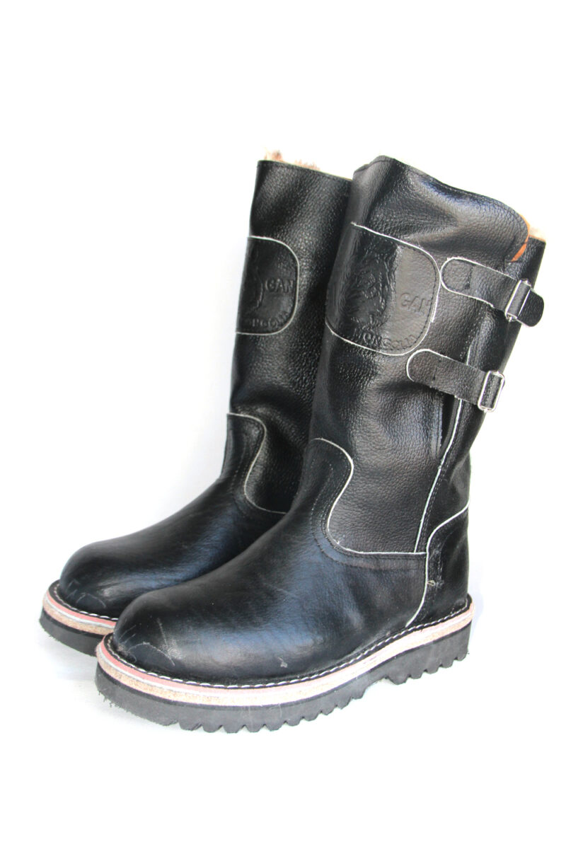 Black Leather Boots D2 left 1