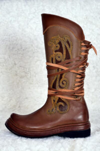 Brown Cowhide Boots