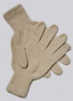 Beige Wool Adult's Gloves