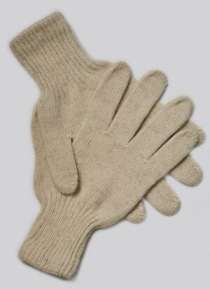 Beige Wool Adult’s Gloves