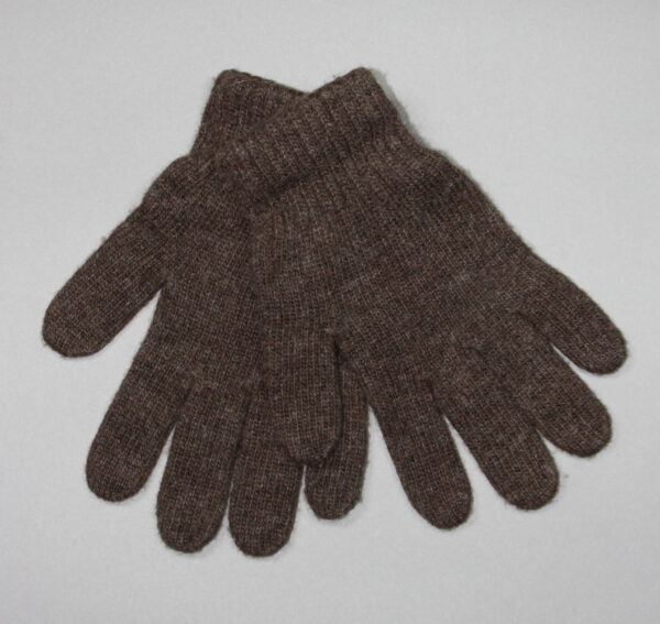 Dark Brown Wool Adult’s Gloves