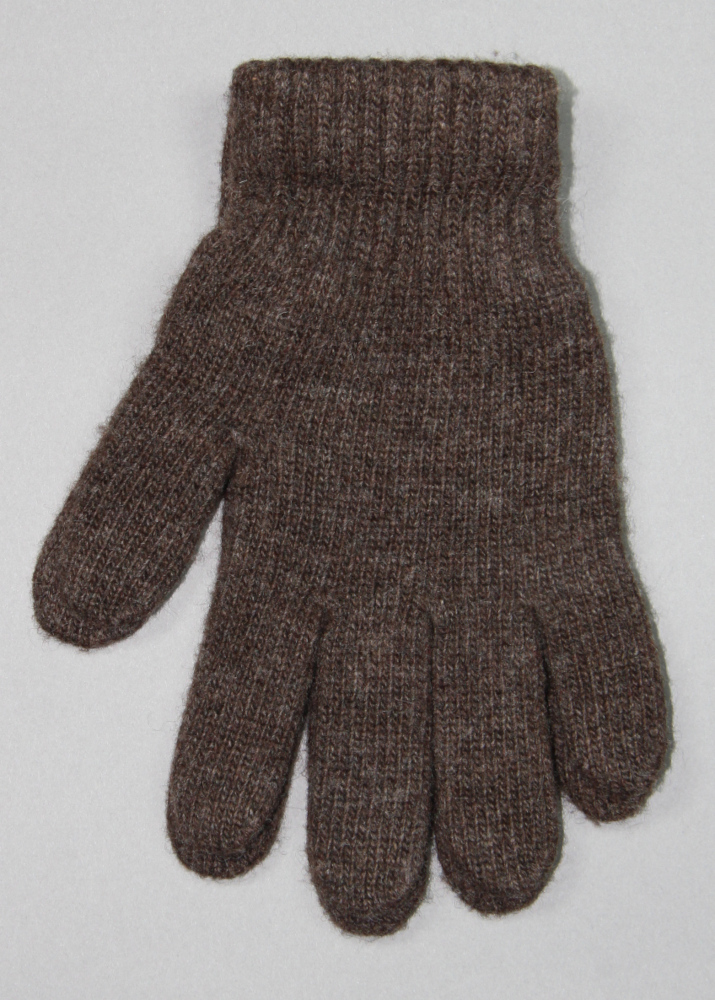 Dark Brown Wool Adults Gloves
