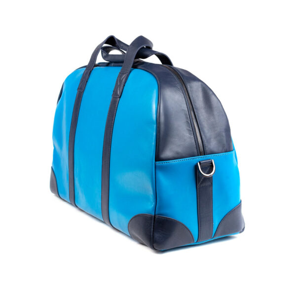 Goat Skin Blue Travel Bag - Mongulai.com