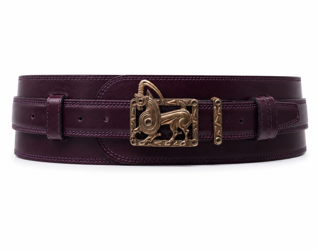 mongolian leather belt khukh urlan 2