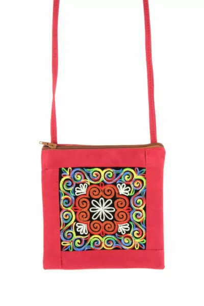 Crossbody Bag with Kazakh Embroidery