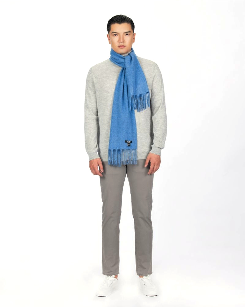 Water Blue Cashmere Scarf