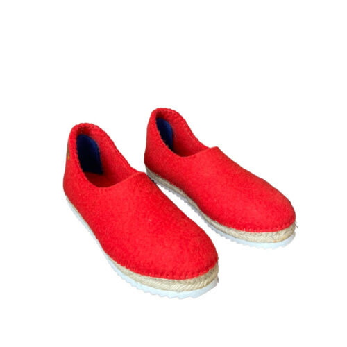 Red Felt Shoes 1