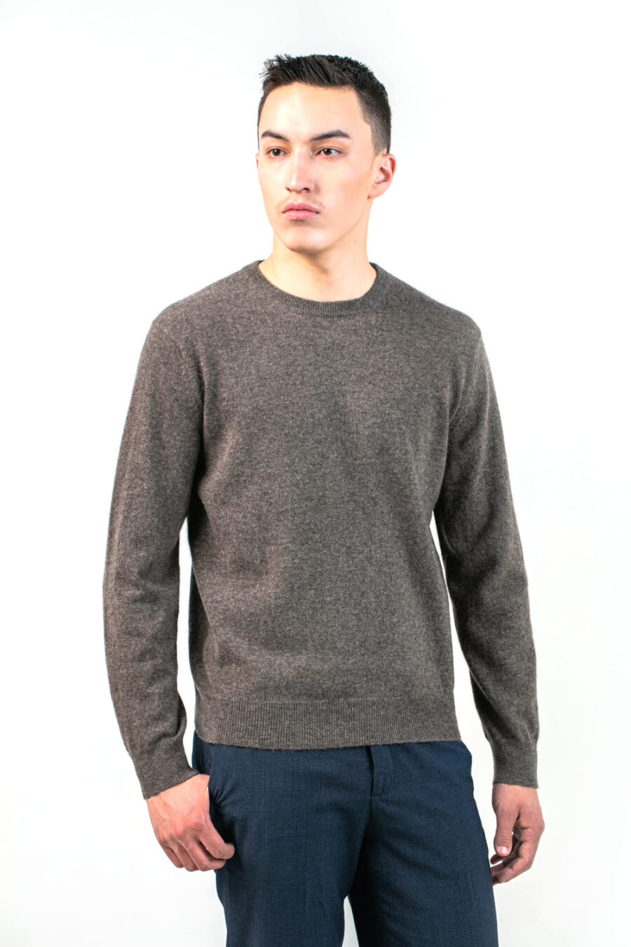 Dark Brown Yak Wool Sweater