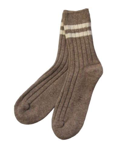 Brown Cashmere Socks 1