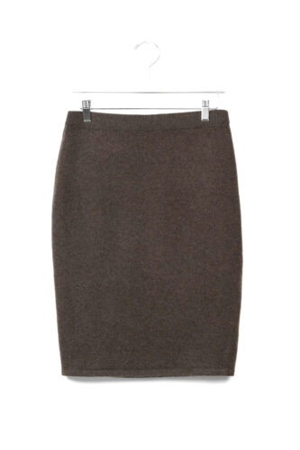 Dark Brown Yak Wool Skirt 4