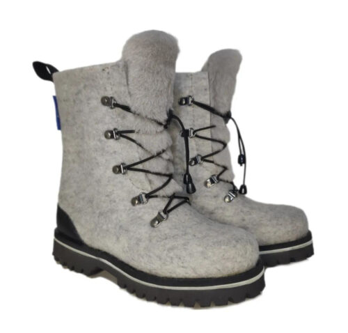 Gray Felt Boots M1